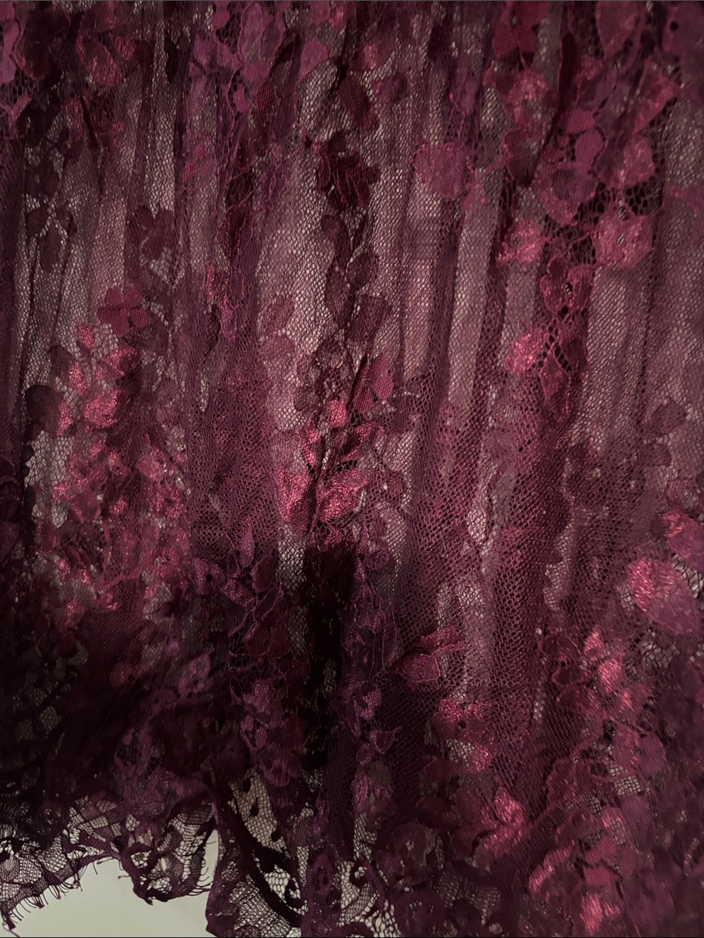 torrid Plum Floral Lace Tunic Top - Picture 8 of 8